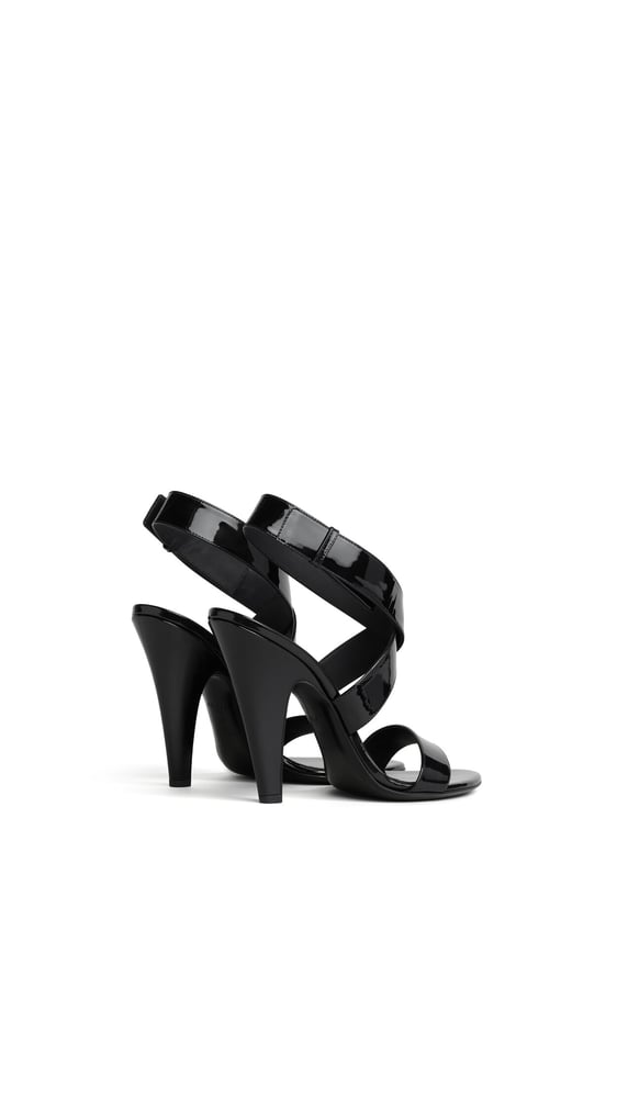 SANDALES CONE EN CUIR VERNI