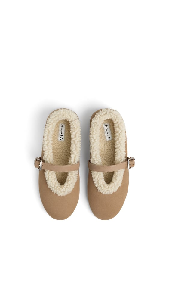 BALLERINES EN SHEARLING