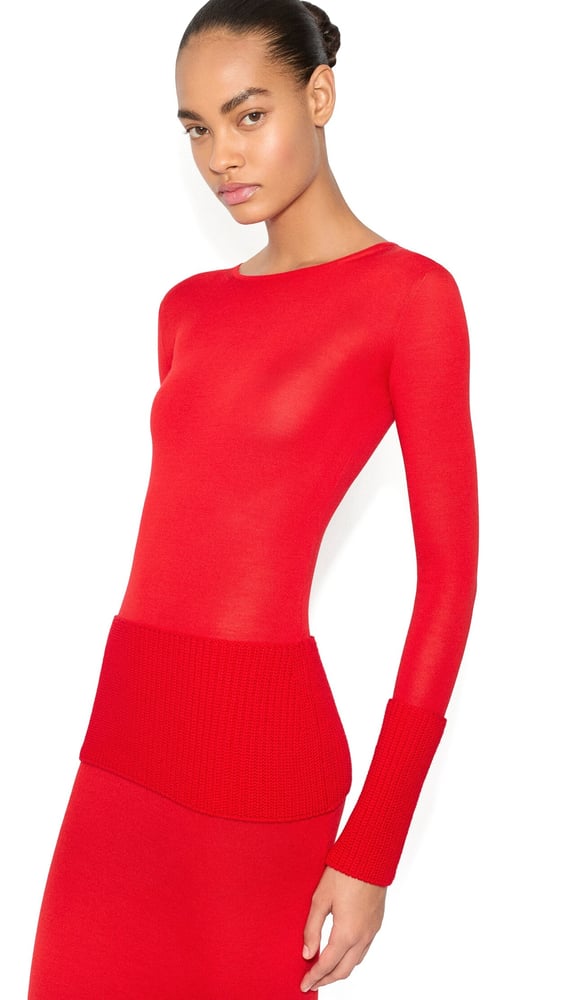ROBE BODYCON EN MAILLE MÉRINOS