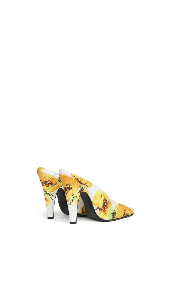 MULES CONE À IMPRIMÉ FLORAL