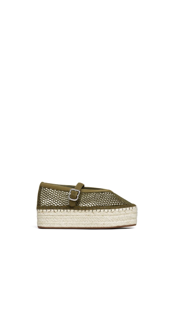 ESPADRILLES EN RÉSILLE ET SUÈDE