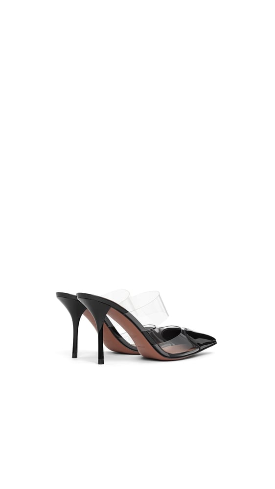 MULES LE CŒUR EN CUIR VERNI