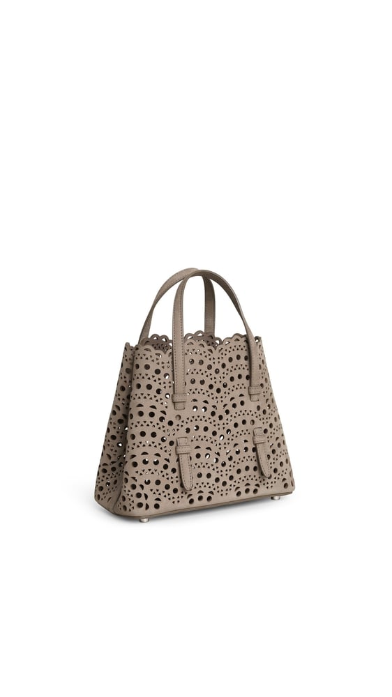 SAC MINA 20 EN NUBUCK VIENNE PERFORÉ
