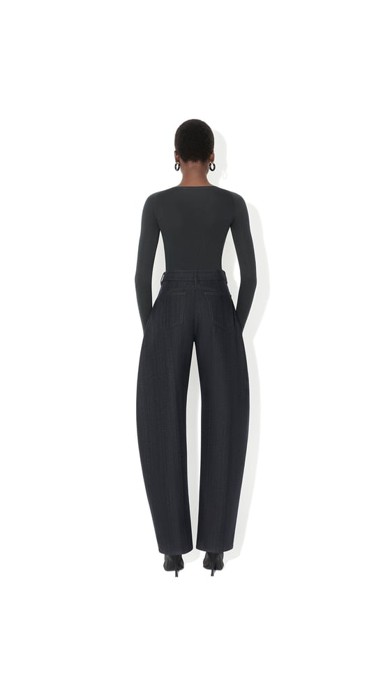 PANTALON ROND EN DENIM DE LAINE