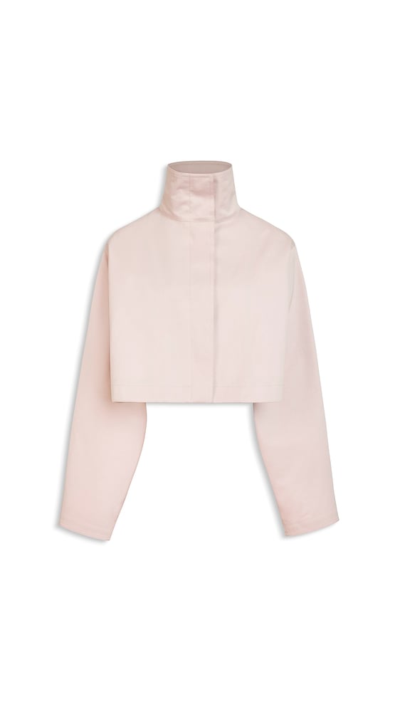 VESTE COURTE EN COTON-SOIE