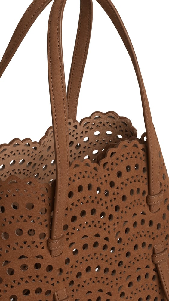 SAC MINA 25 EN NUBUCK VIENNE PERFORÉ