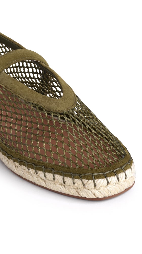 ESPADRILLES EN RÉSILLE ET SUÈDE