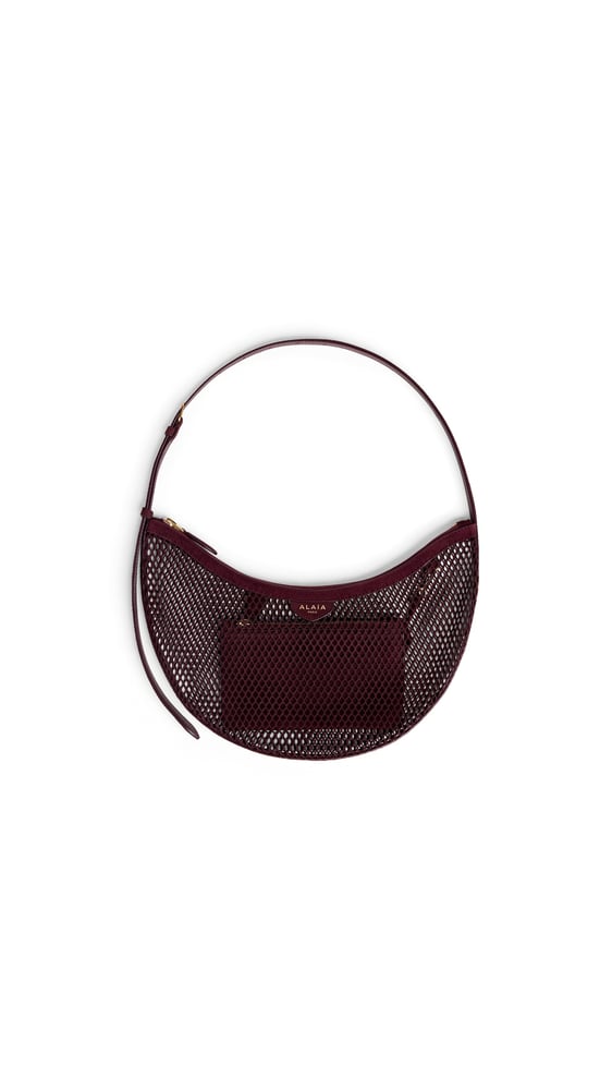 SAC ONE PIECE DEMI LUNE EN RÉSILLE ET SUÈDE