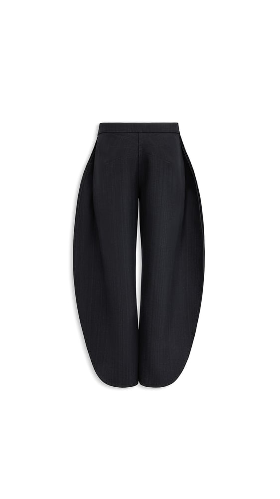 PANTALON PÉTALE EN DENIM DE LAINE