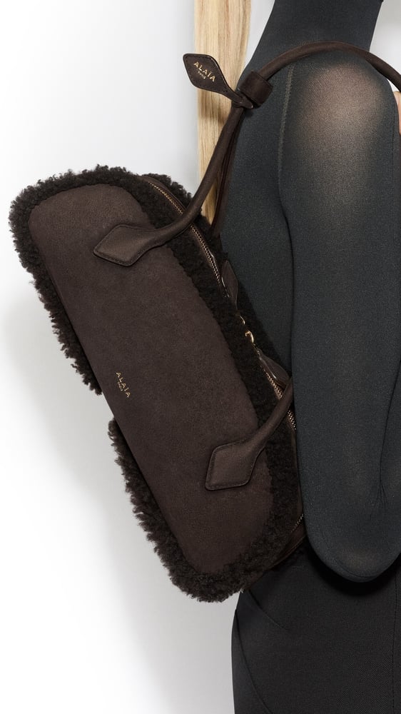 SAC LE TECKEL MEDIUM EN SHEARLING
