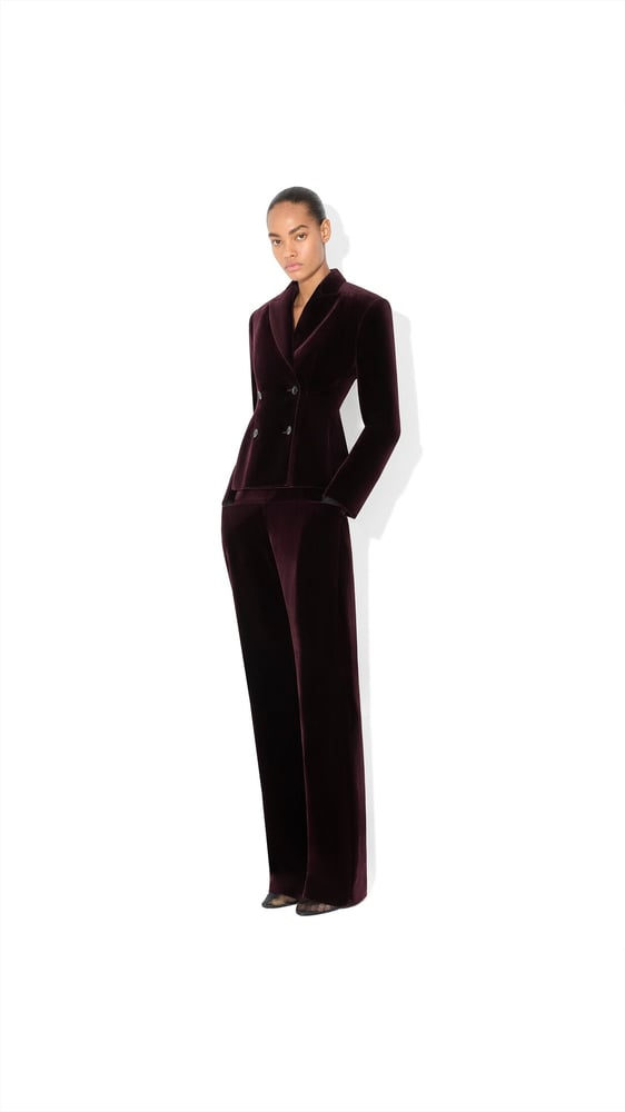 PANTALON TAILLEUR EN VELOURS