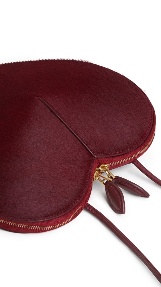 SAC LE CŒUR BI-MATIÈRE EN CUIR EFFET PONY