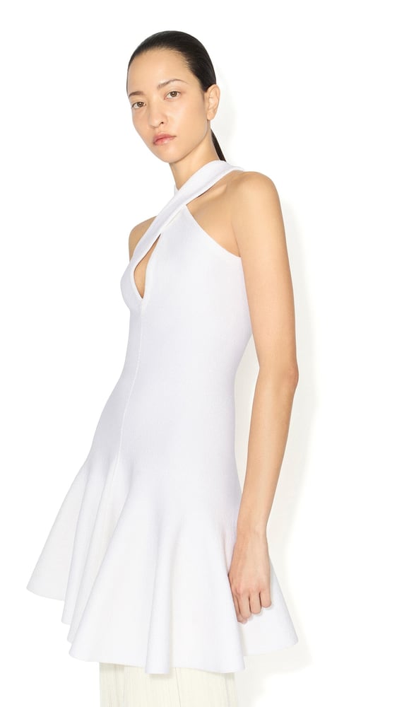 ROBE CROISÉE EN MAILLE