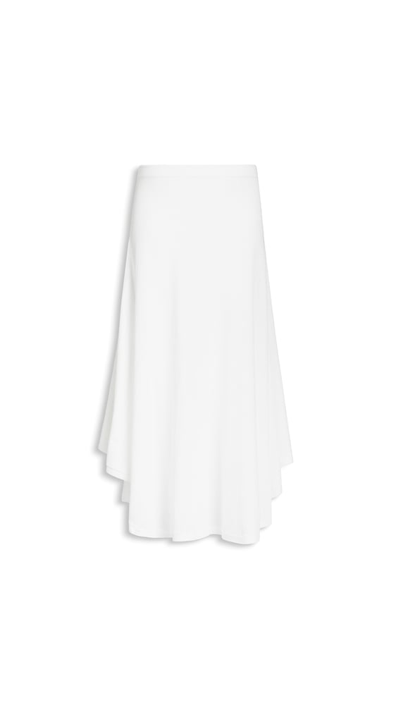 JUPE ASYMÉTRIQUE EN CRÊPE DE COTON