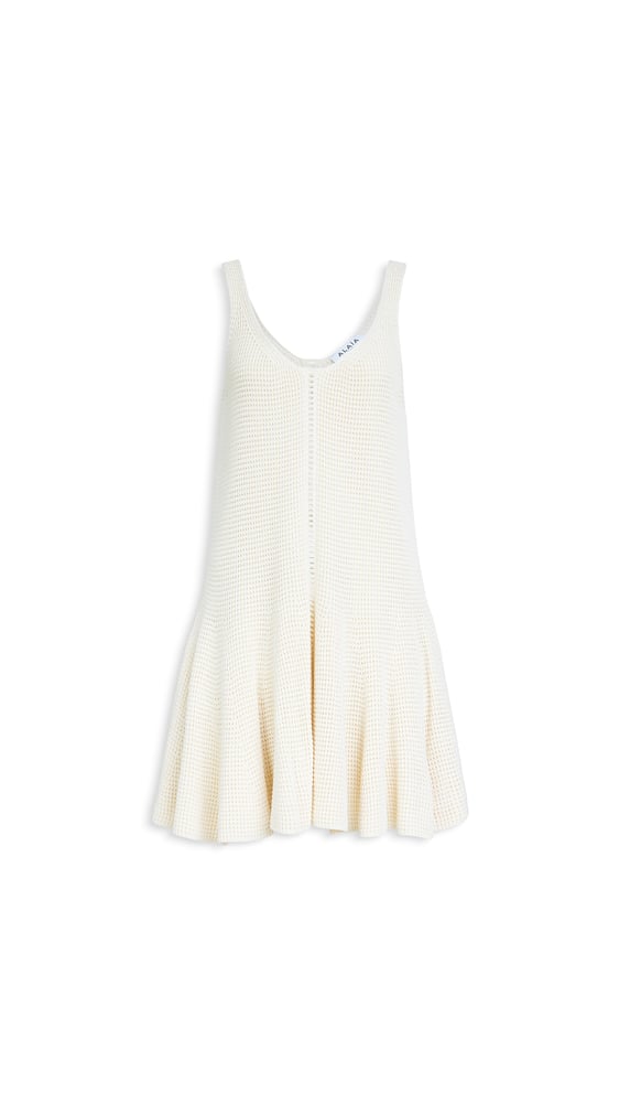 ROBE À GODETS EN MAILLE GAUFRÉE