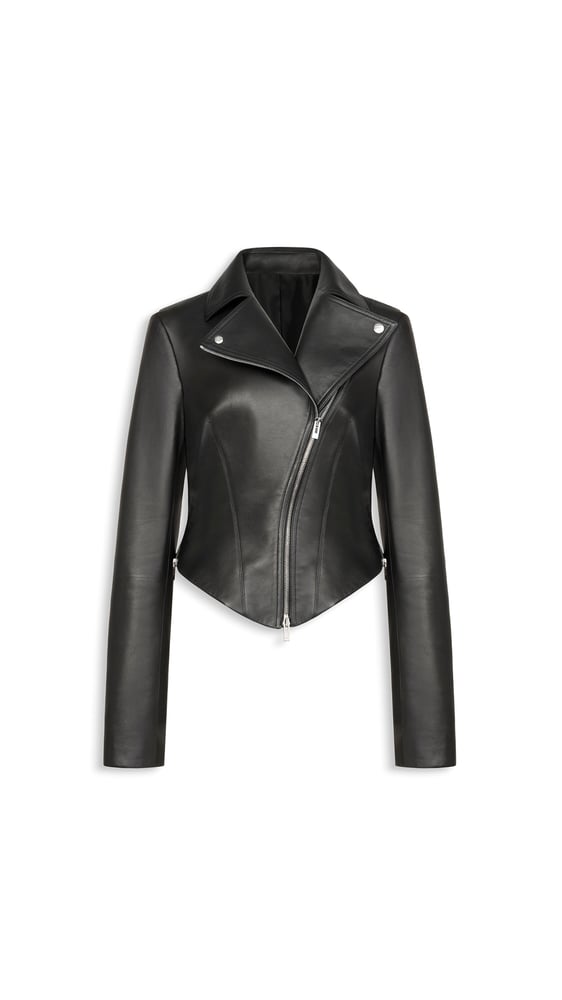 VESTE BIKER EN CUIR