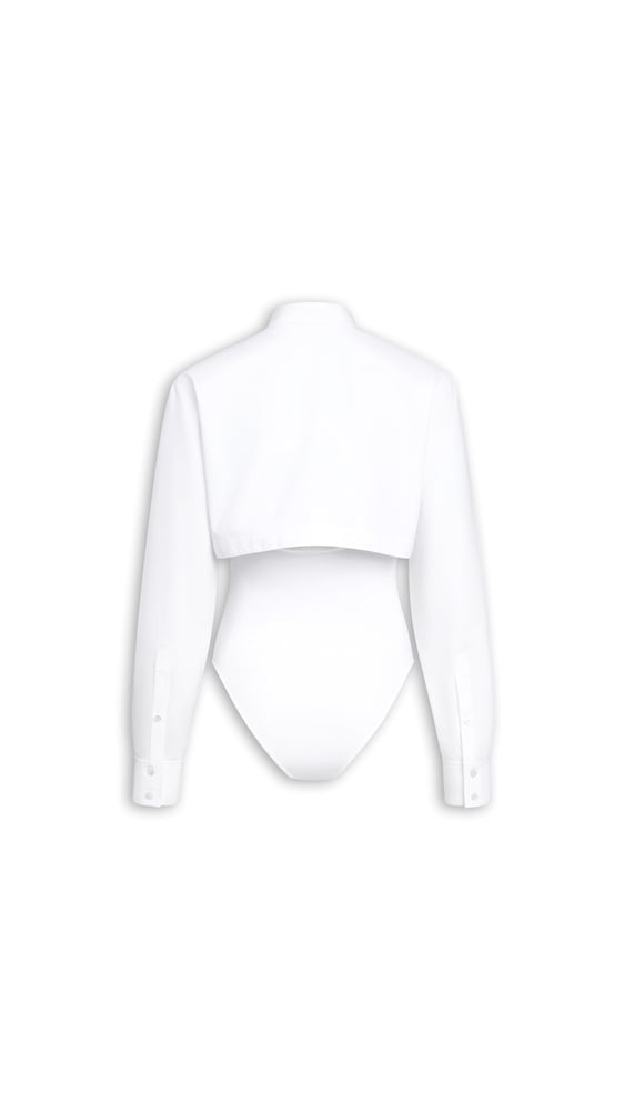 BODY CHEMISE EN POPELINE DE COTON