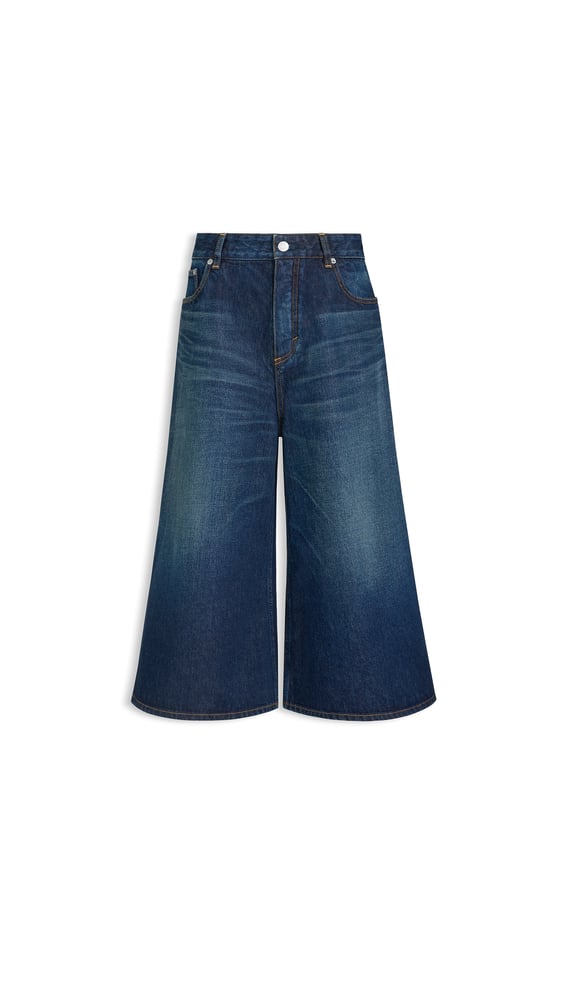 SHORT PALAZZO EN DENIM