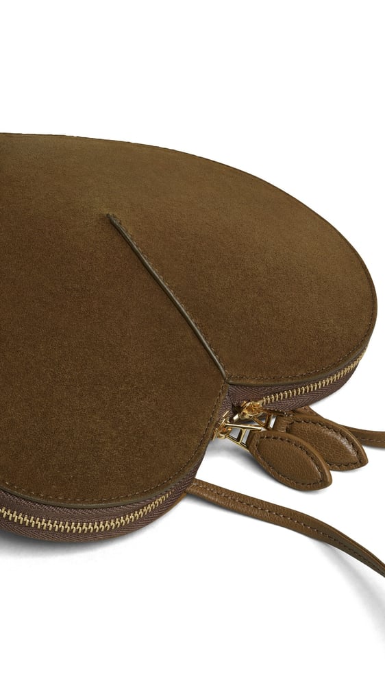 SAC LE CŒUR BI-MATIÈRE EN CUIR