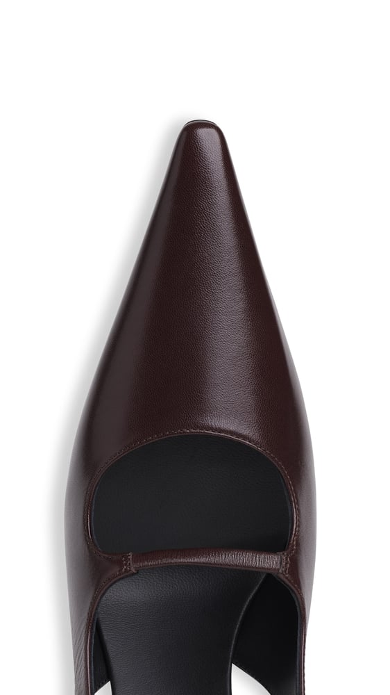 SLINGBACKS DROP EN CUIR POLI