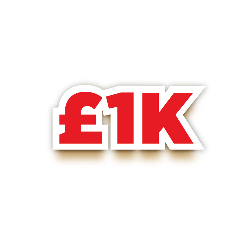 £1,000 Cash