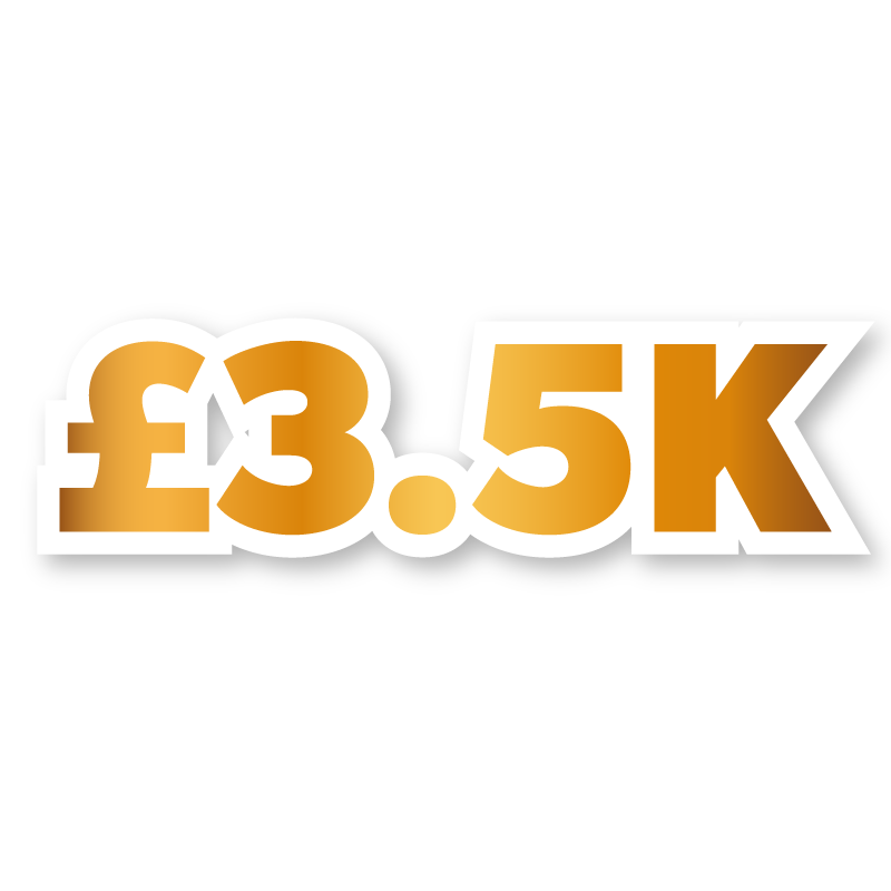 £3,500 Cash Prize