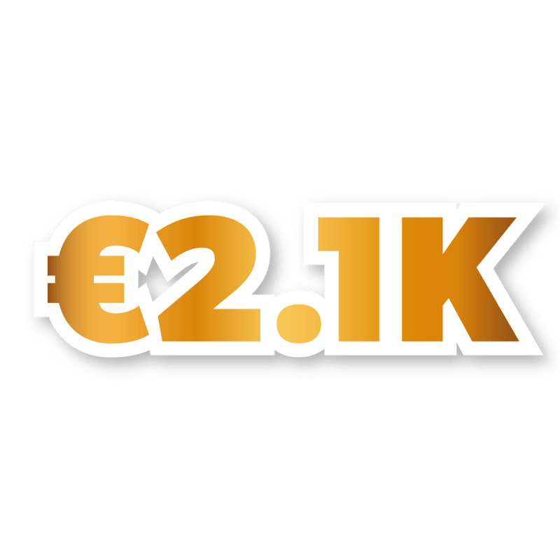 €2,100 Cash Prize