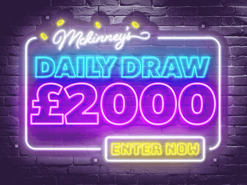WIN £2000 CASH Friday - 9pm Autodraw