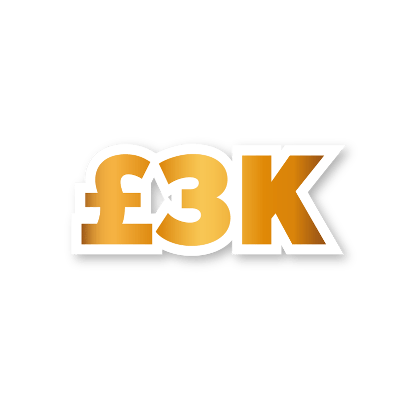 £3,000 Cash