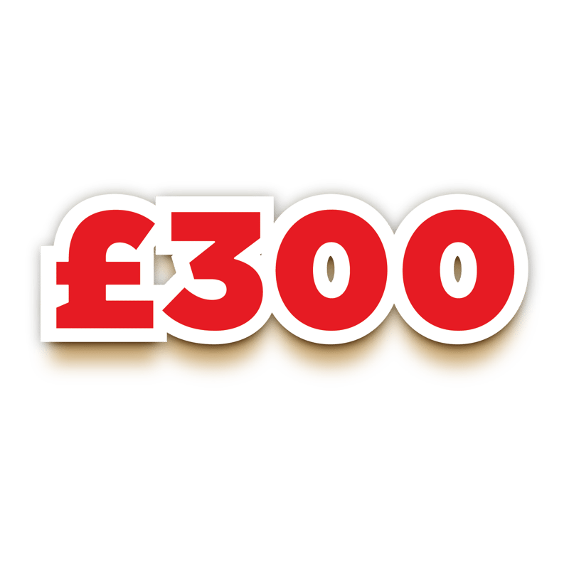 £300 Cash