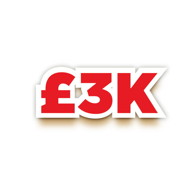 £3,000 Cash