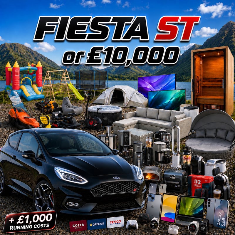Fiesta ST or £10,000 + Instant Wins
