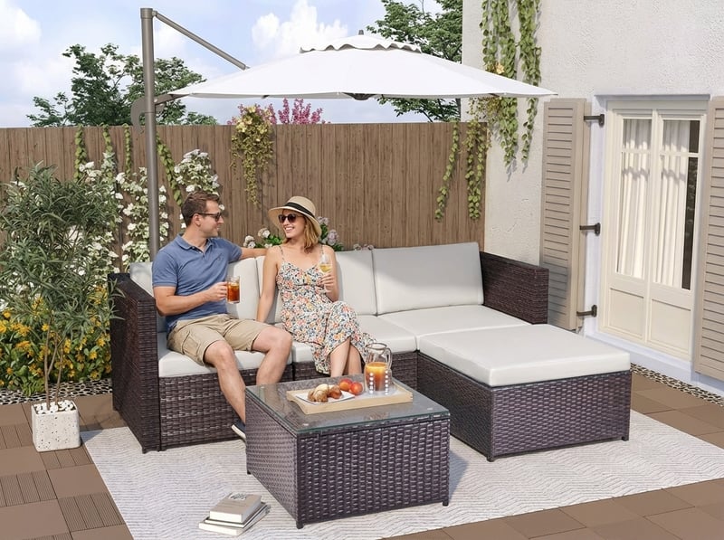 Rattan Garden Sofa Set - Autodraw