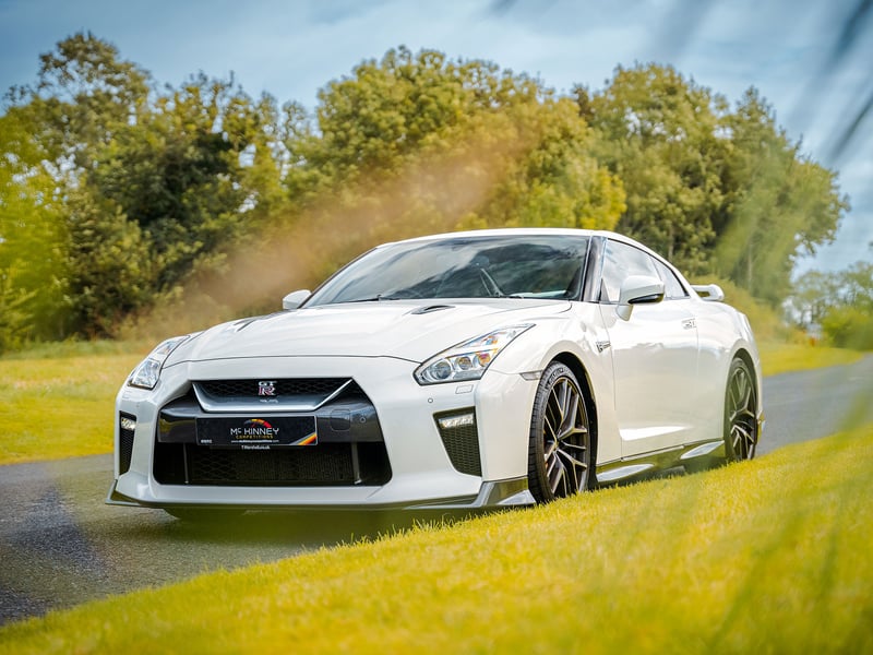 White Nissan GT-R Prestige