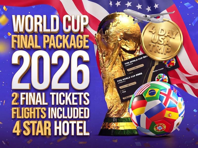 World Cup Final Package - Tickets, Flights & 4 Star Hotel Included