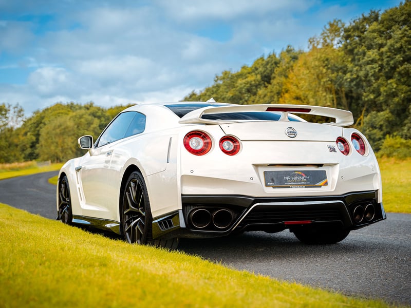 White Nissan GT-R Prestige
