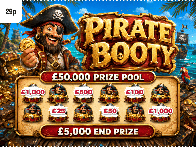 Pirate Booty - 50k Prize pool - £5k End Prize!