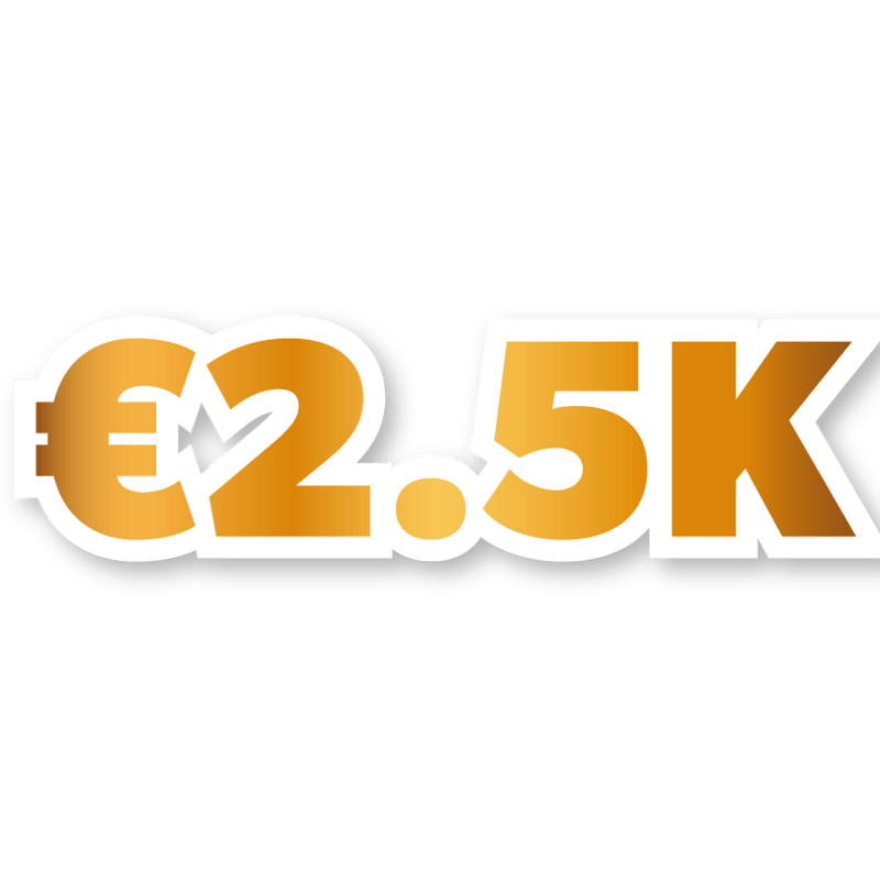 €2,500 Cash Prize