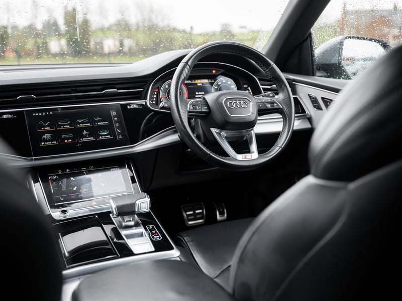 Grey Audi Q8 Quattro S-Line or £30,000