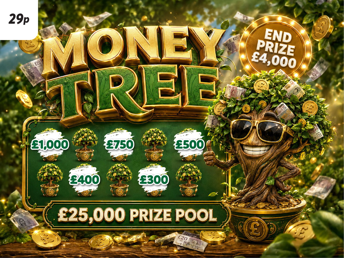 Money Tree - £25k prize pool - £4k End Prize!