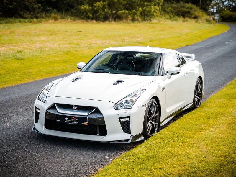 White Nissan GT-R Prestige
