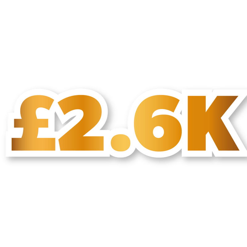 £2,600 Cash