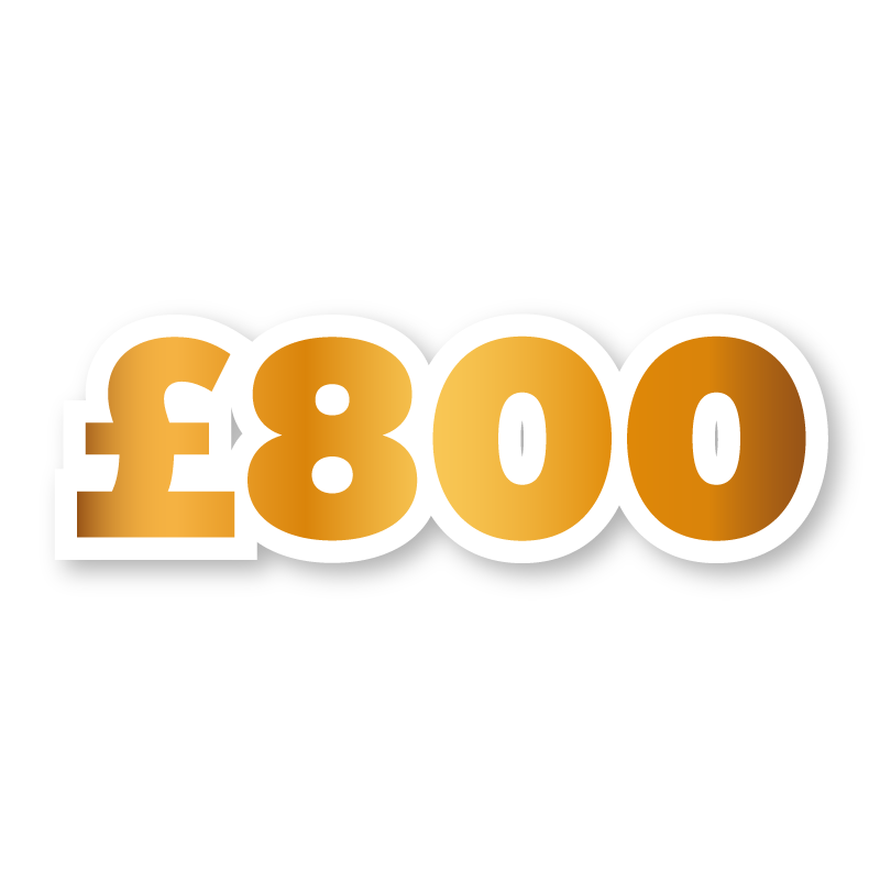 £800 Cash