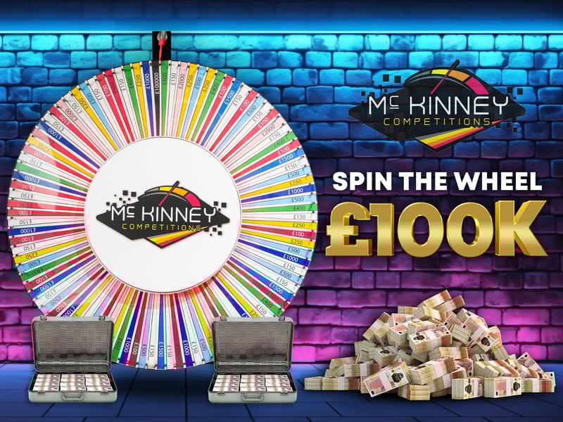 3 x Winners (£2K + Spin The Wheel For £100k)