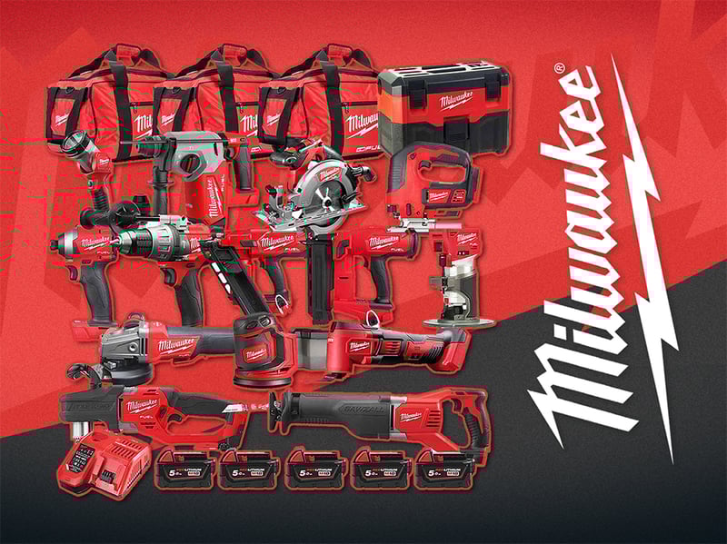Mega Milwaukee 15-Piece Toolkit