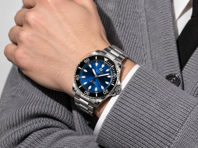 Gucci Dive 40mm Blue Automatic Men's Watch