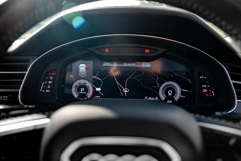 Black Audi Q8 50 TDI Quattro or £30,000