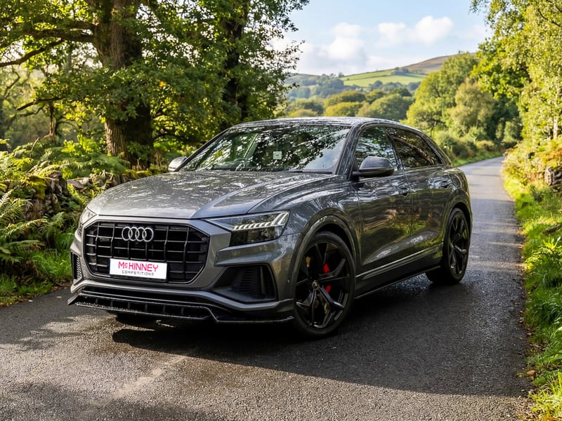 Grey Audi Q8 Quattro S-Line or £30,000