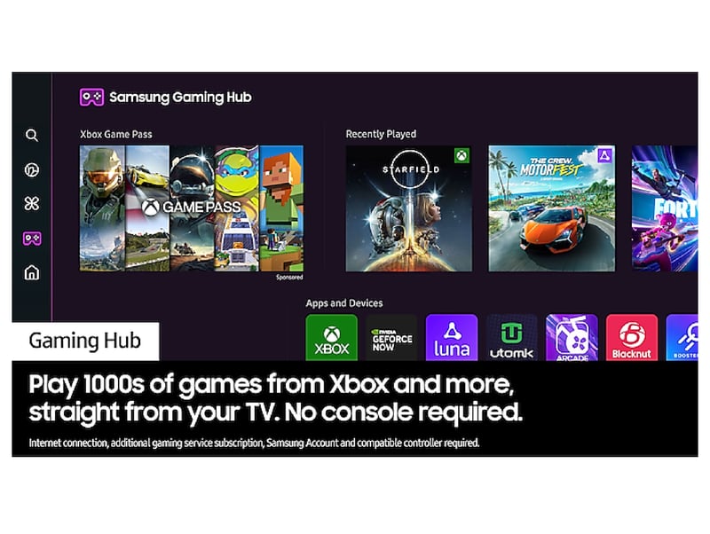 Samsung 65” Crystal UHD 4K HDR Smart TV