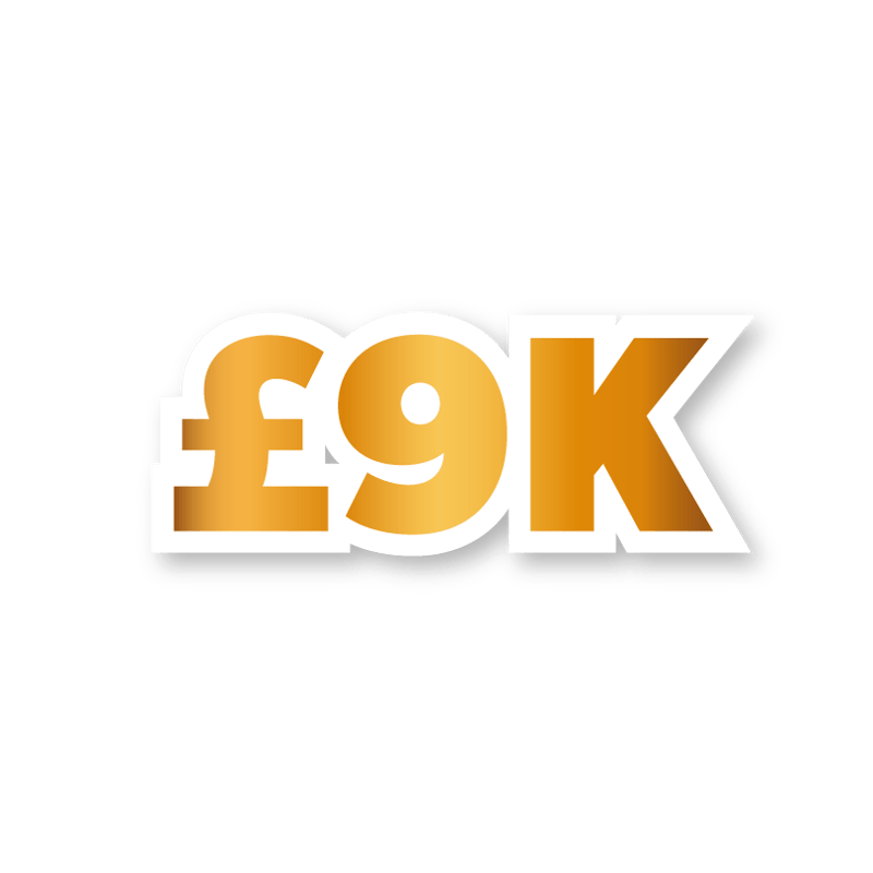 £9,000 Cash